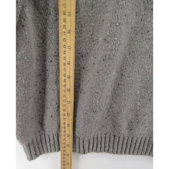 Line Of Trade Sweater Medium Wool Blend Pullover Corduroy Elbow Patches - Picture 4 of 11